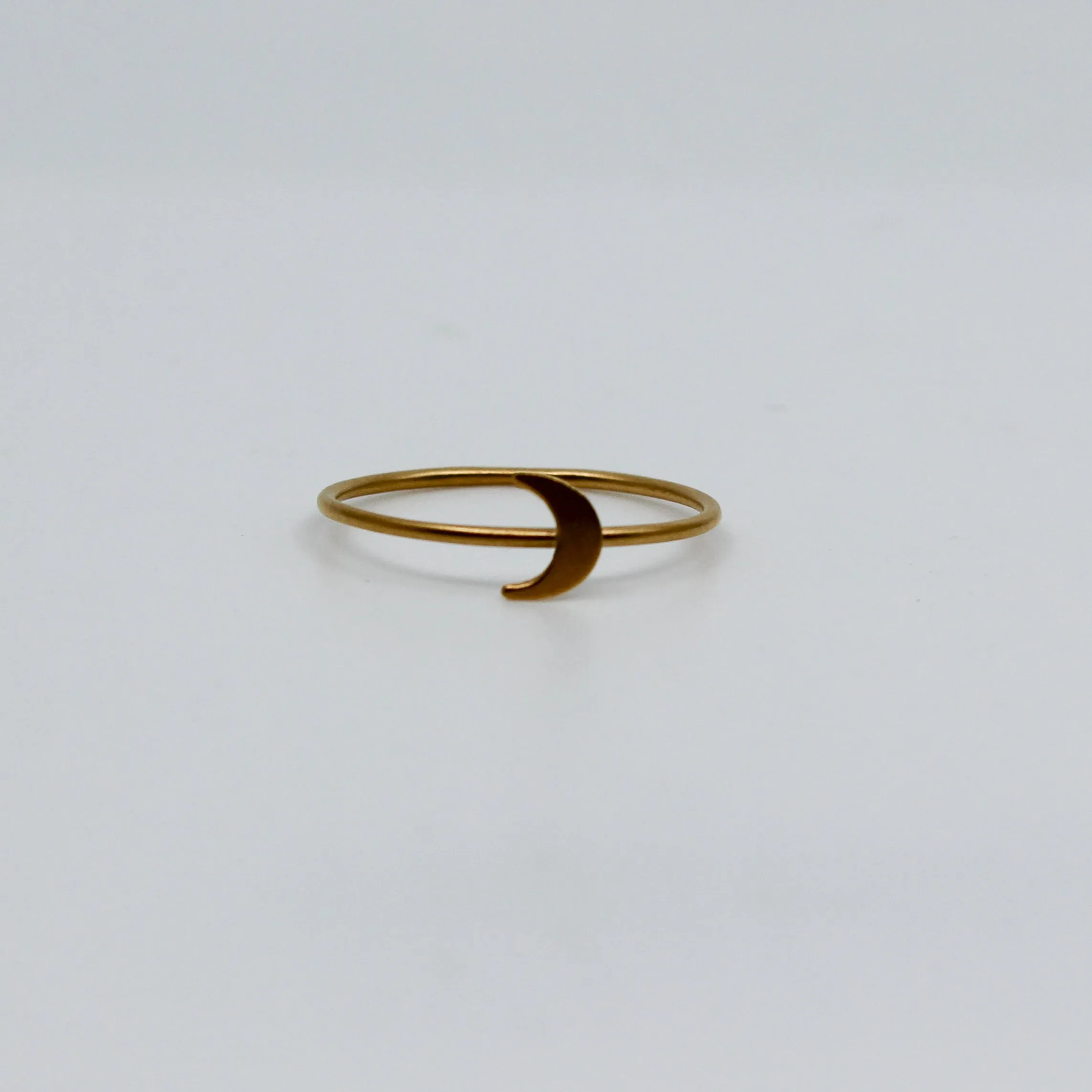 Petite Lune // Little Moon Ring, Vermeil or Sterling Silver, Small Crescent Ring /// BH-R008