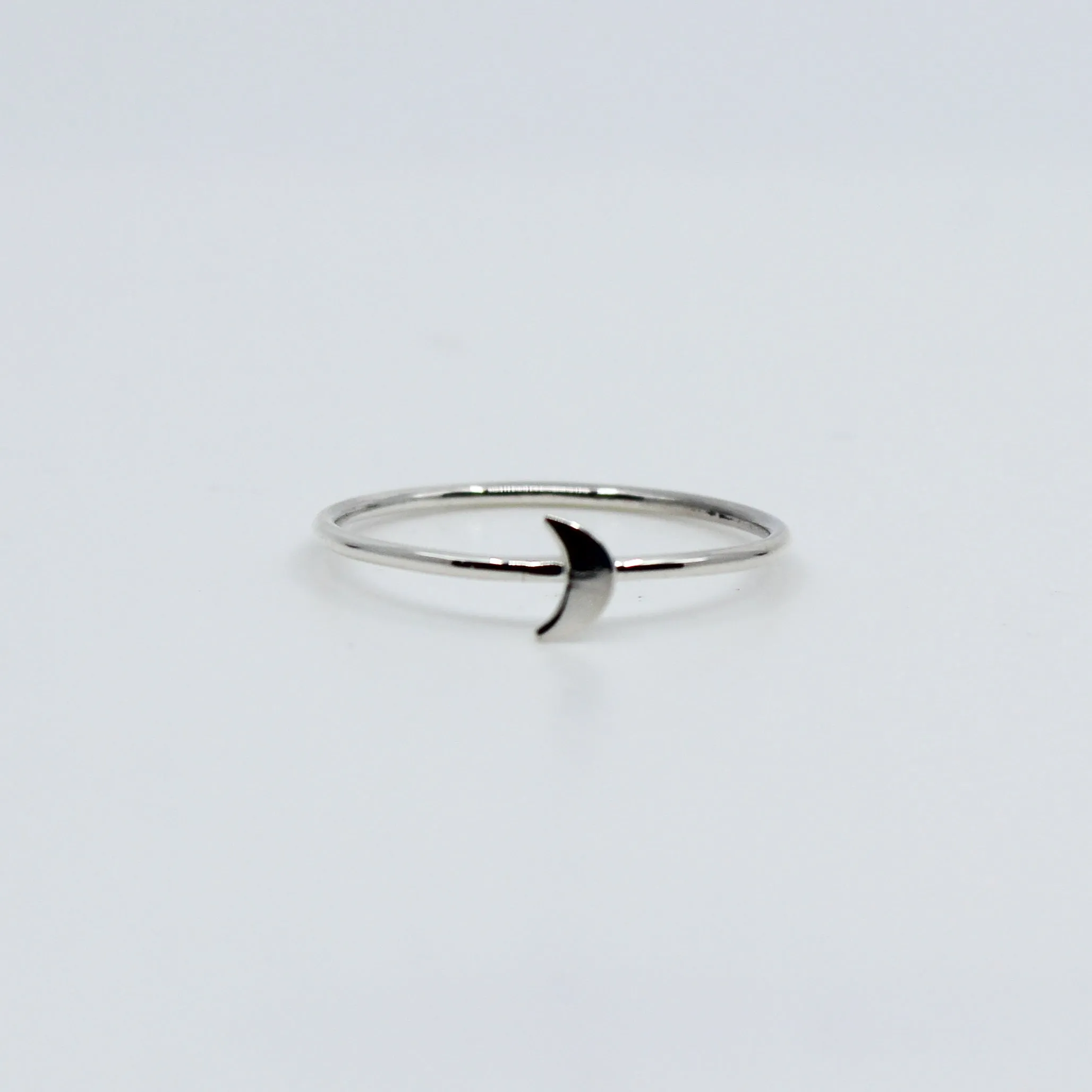 Petite Lune // Little Moon Ring, Vermeil or Sterling Silver, Small Crescent Ring /// BH-R008