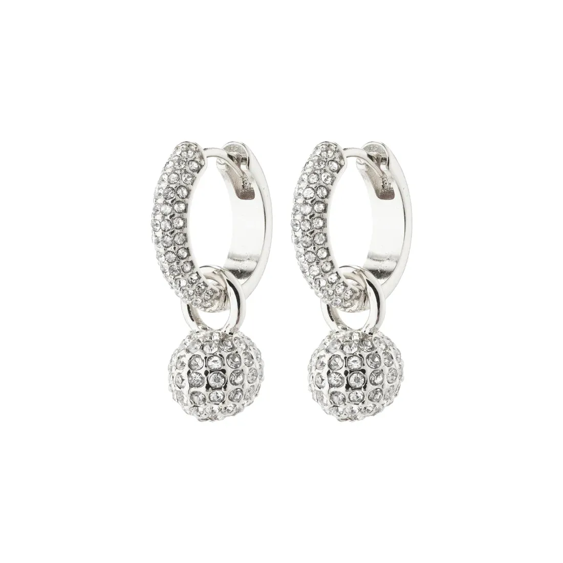 Pilgrim Edtli Crystal Hoop Earrings