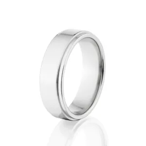 Polished Cobalt Bands: 6mm Cobalt Ring