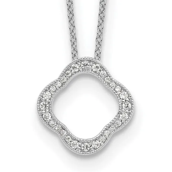 Quatrefoil Floral Necklace