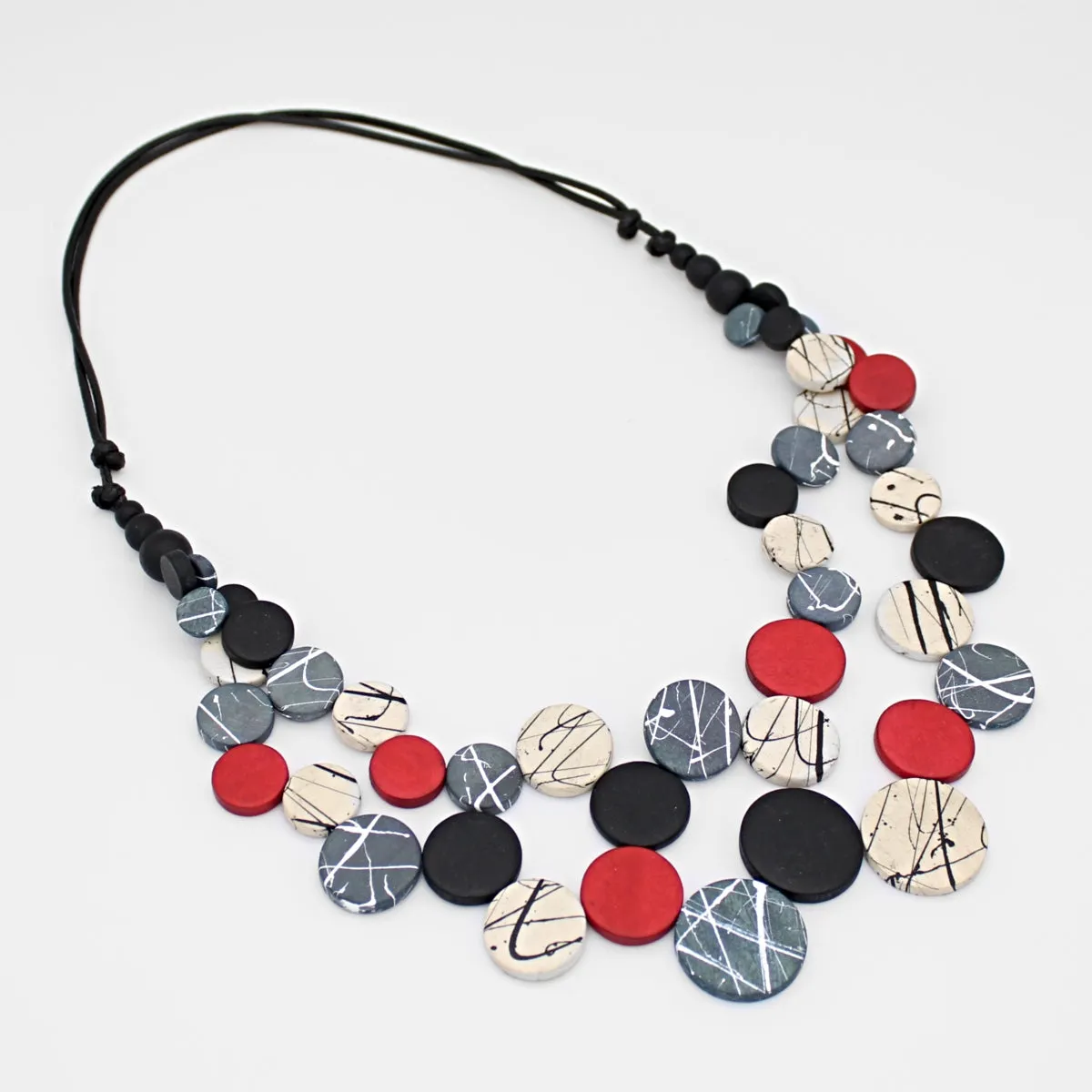 Red Dual Strand Devon Necklace