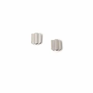 rhodium layered dome studs