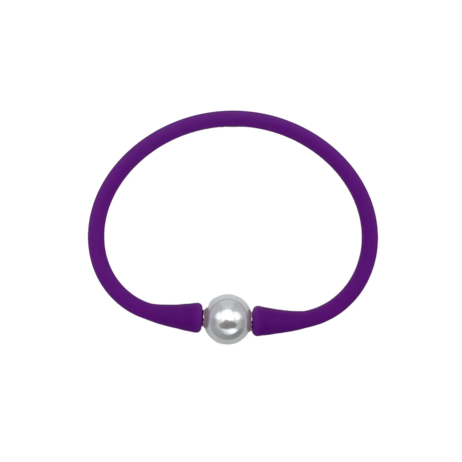 SB-2649 SILICONE BRACELET PURPLE