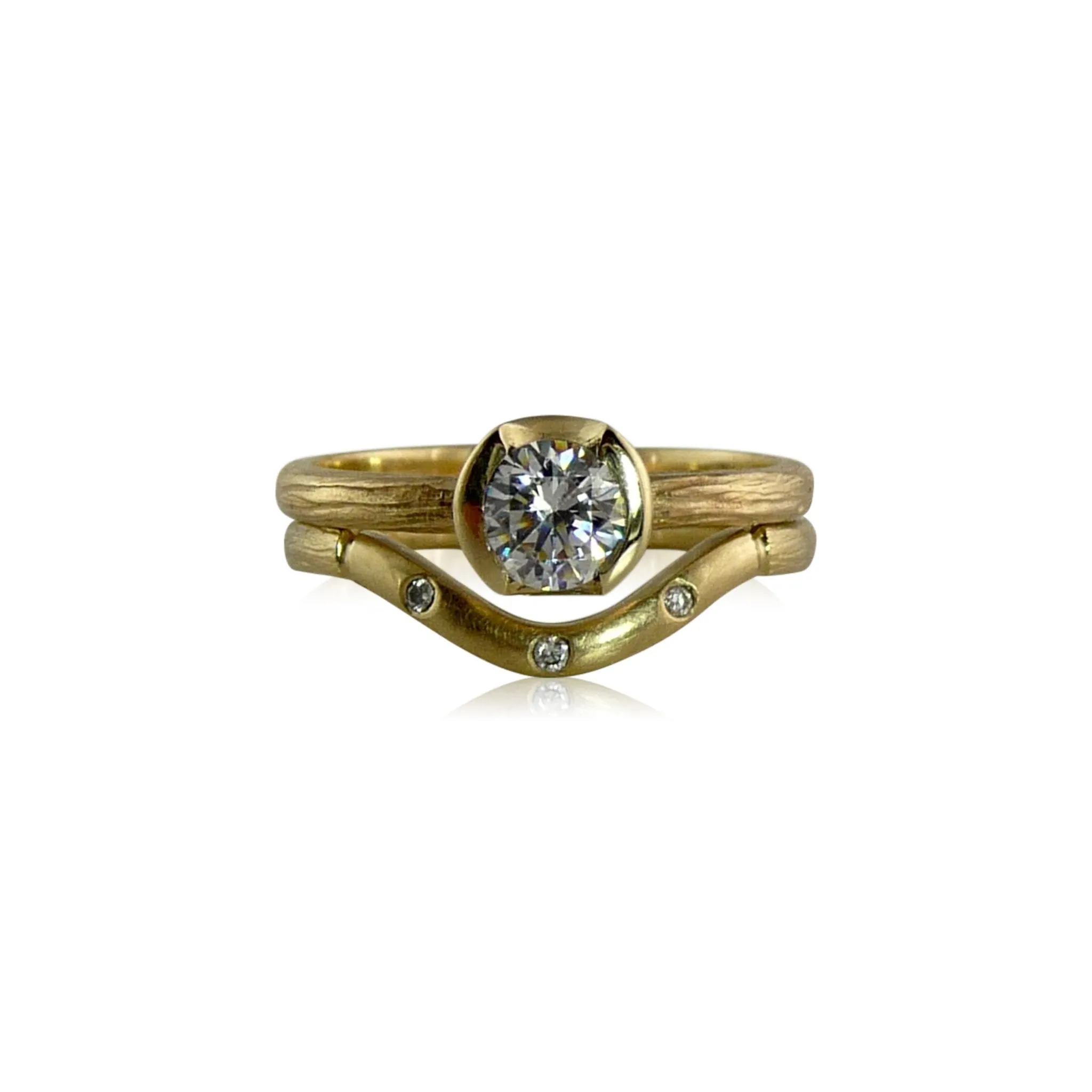 Sequoia Solitaire Gold Diamond Engagement Ring