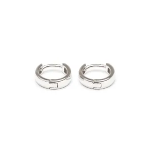 Silver Mini Huggie Earrings