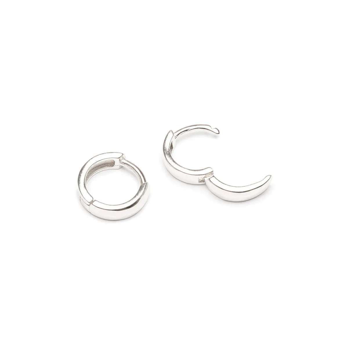 Silver Mini Huggie Earrings