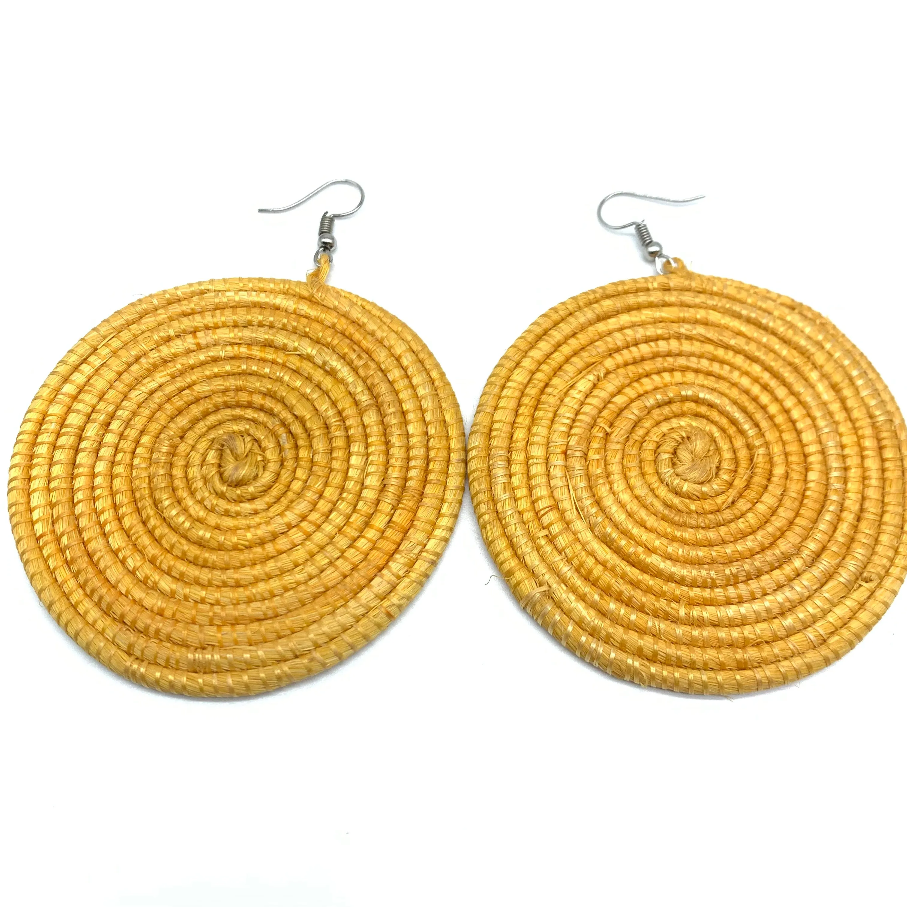 Sisal Earrings-  Light Natural 2