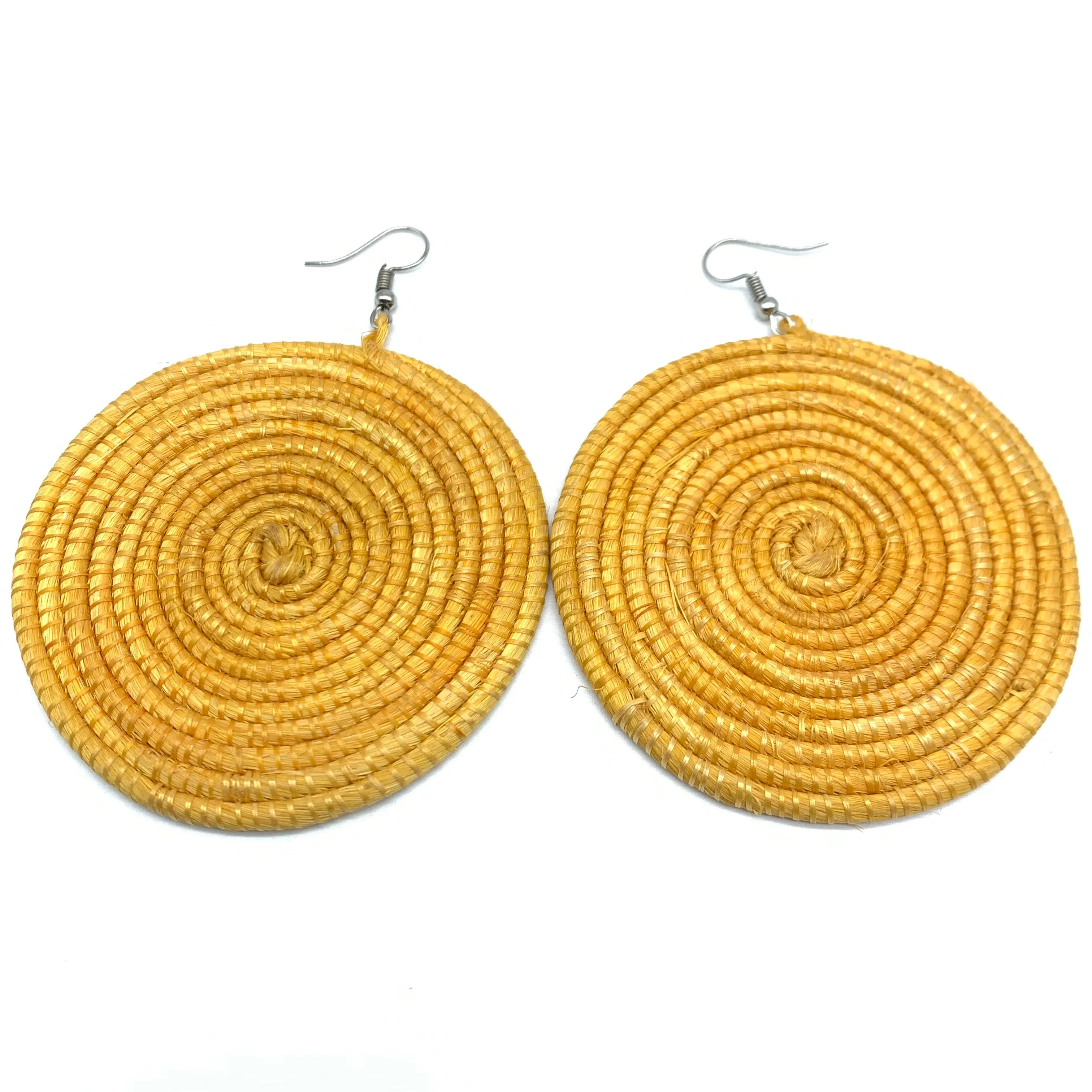 Sisal Earrings-  Light Natural 2