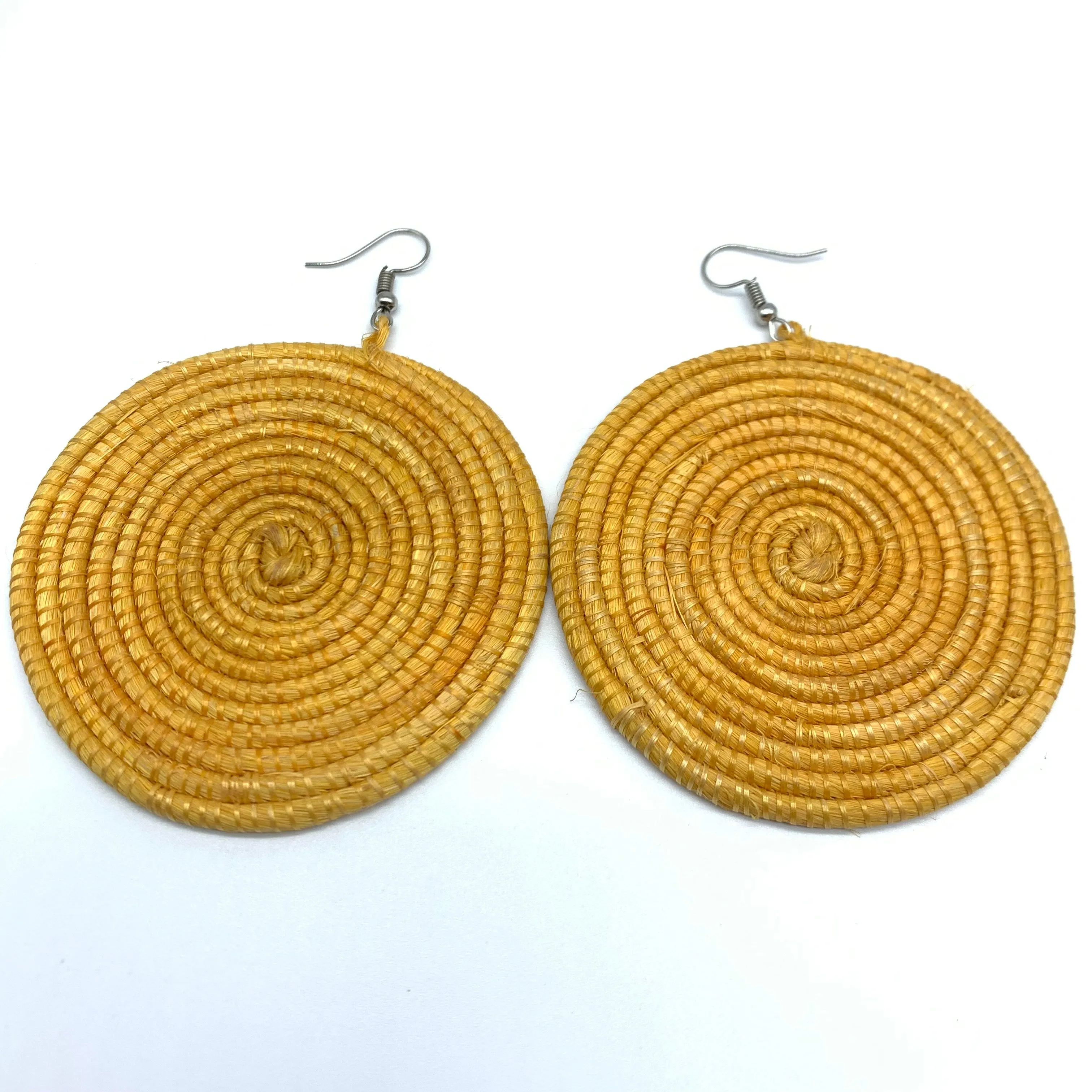 Sisal Earrings-  Light Natural 2