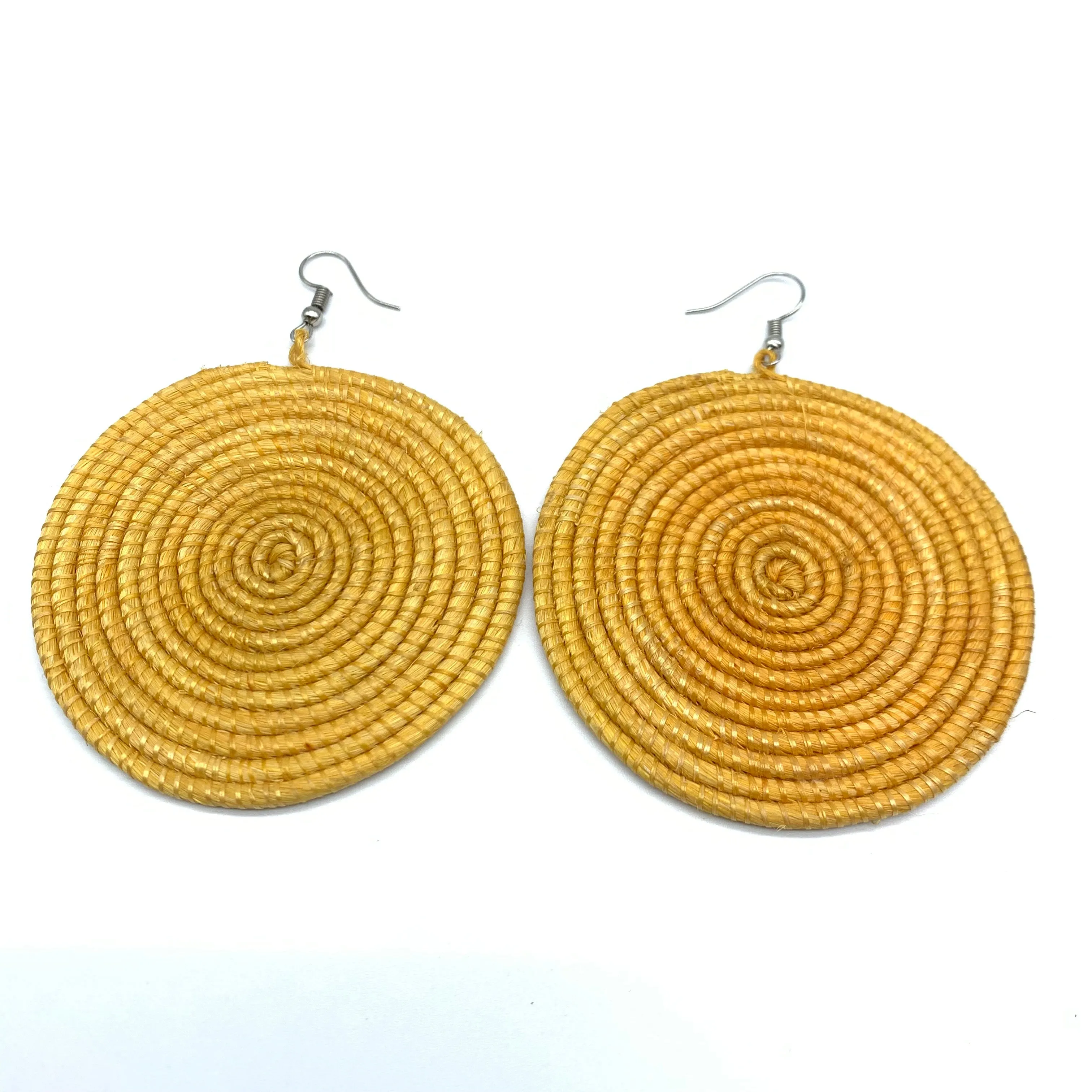 Sisal Earrings-  Light Natural 2