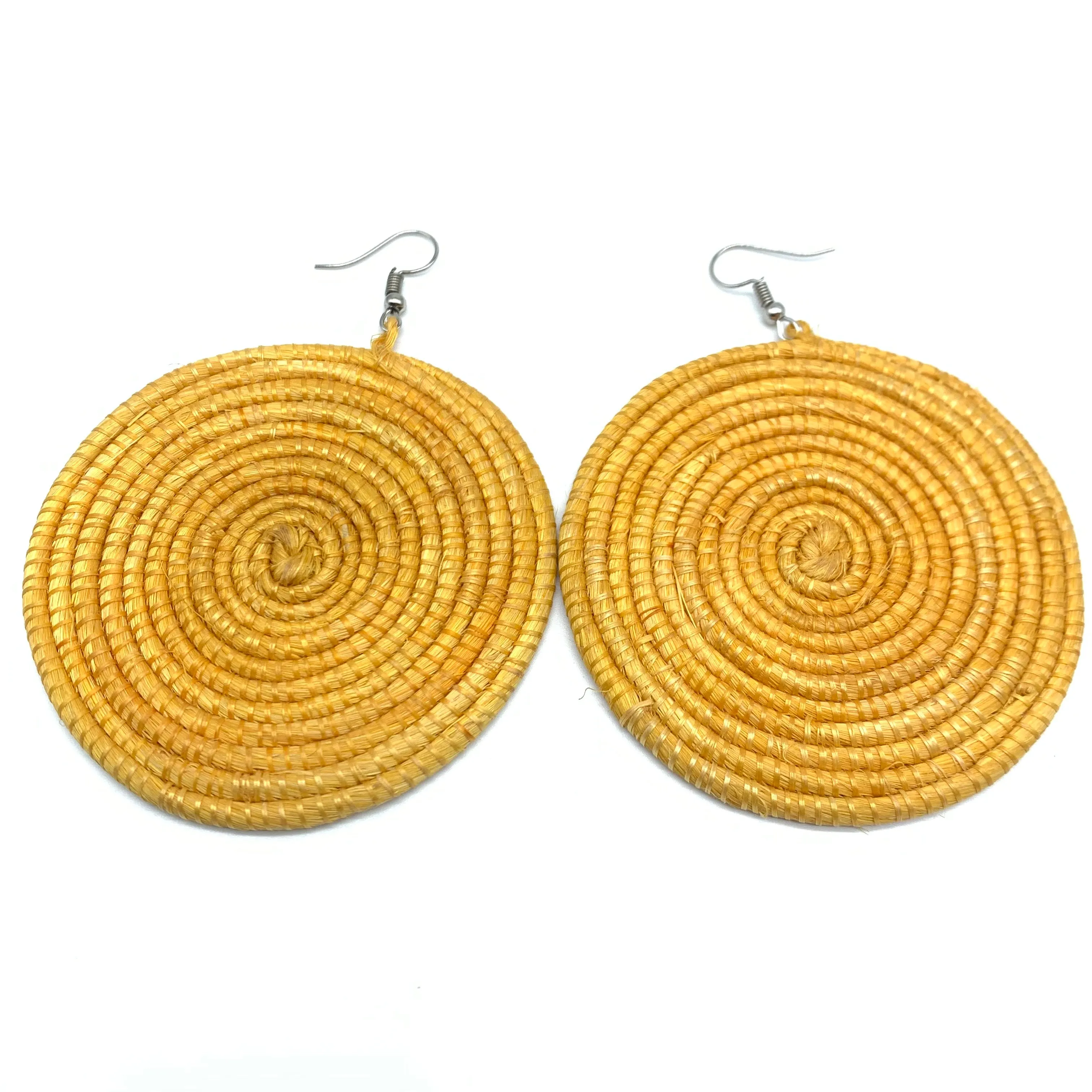 Sisal Earrings-  Light Natural 2