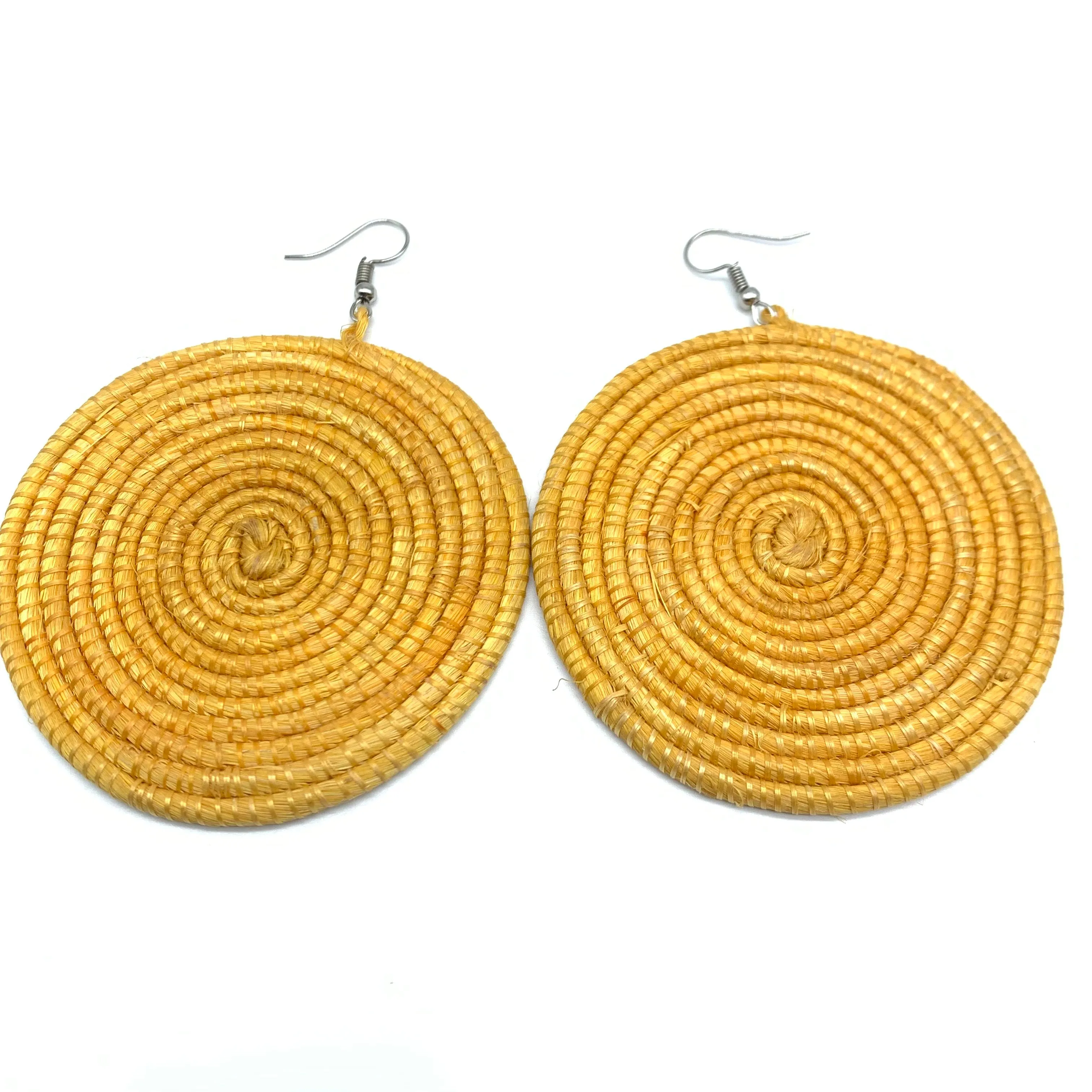 Sisal Earrings-  Light Natural 2