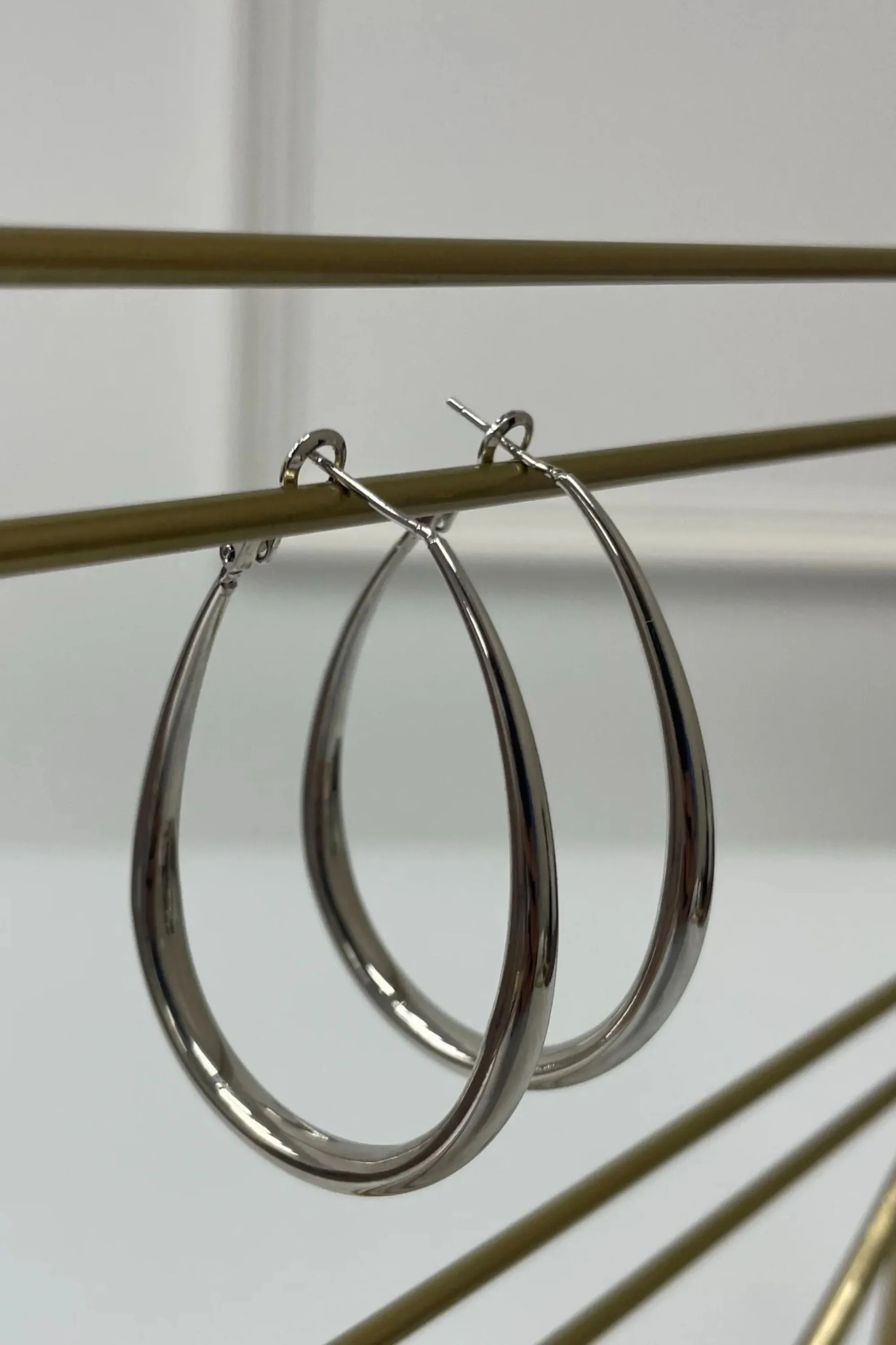 Sterling Oval Shaped Earrings