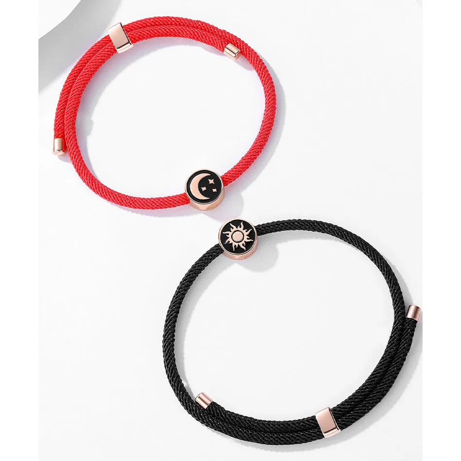 Sun and Moon Matching Couple Bracelets Set