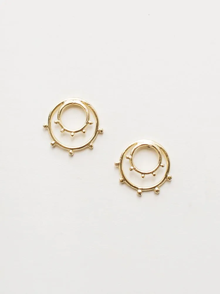 Sunburst Studs - Gold