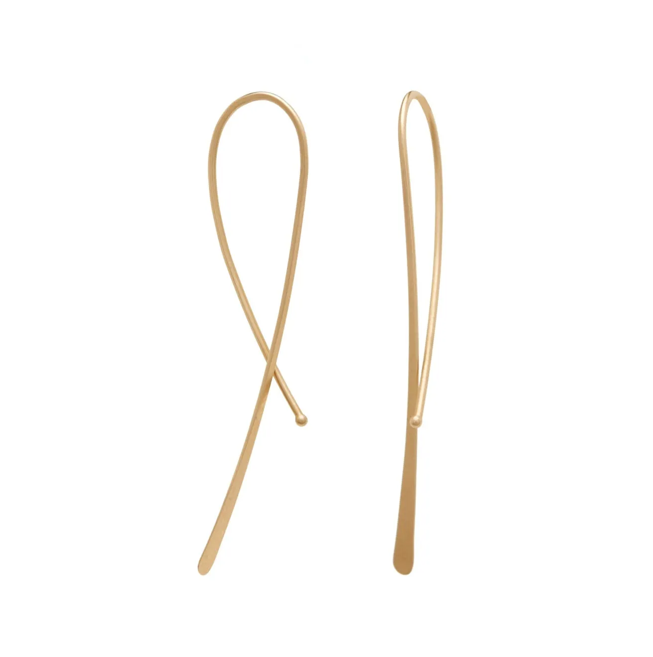 Swoop Hoop in 14ct gold - Carla Caruso