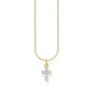 THOMAS SABO Cross pendant necklace with white zirconia