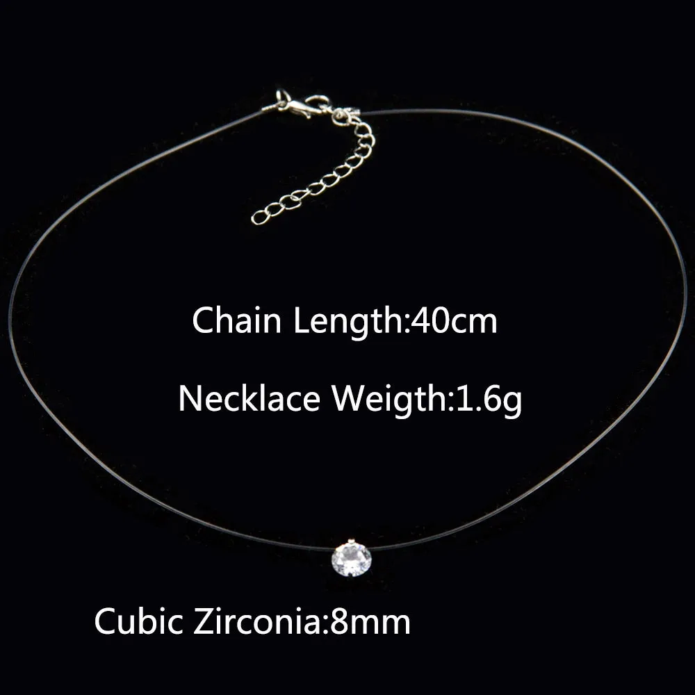 Transparent Fishing Line Women Necklace