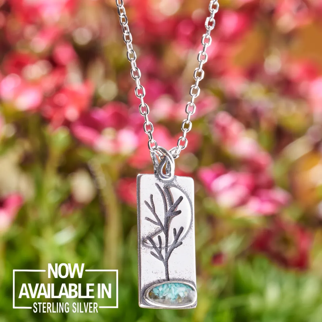 Turquoise Moon Tree Necklace