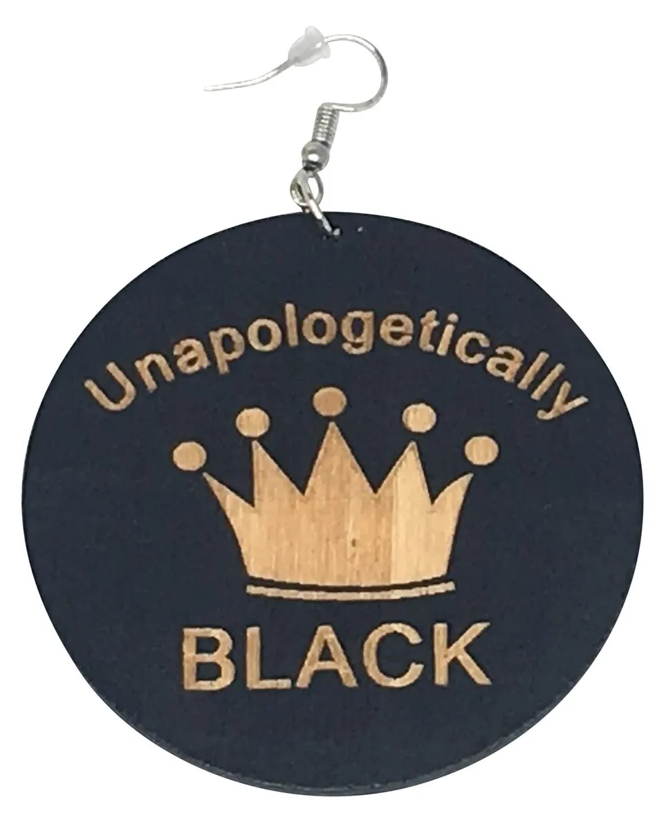 'Unapologetically Black' Earrings | Afrocentric Earrings | Natural Hair Earrings | Afrocentric Jewelry