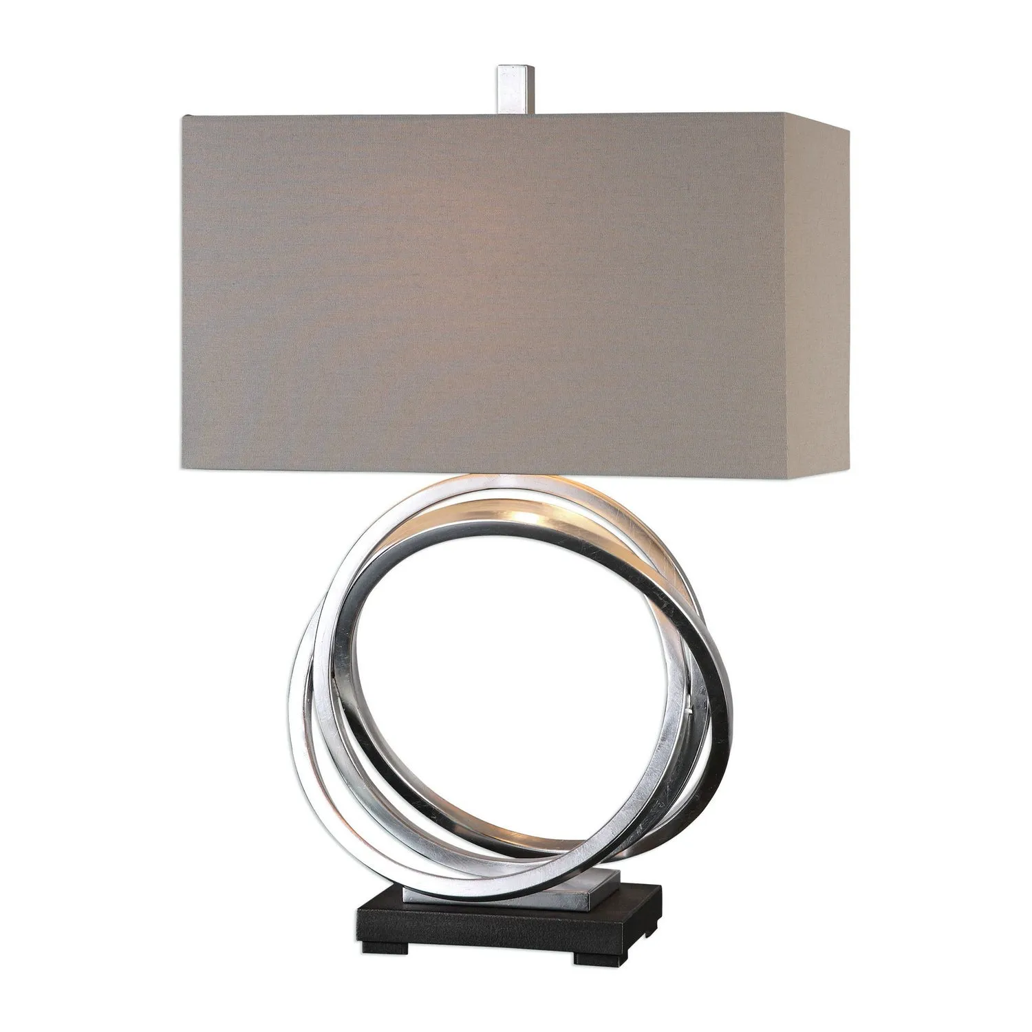 Uttermost's Soroca Silver Rings Lamp Designed by Billy Moon