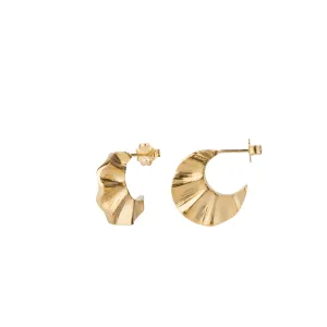 Vermeil Wave Hoops