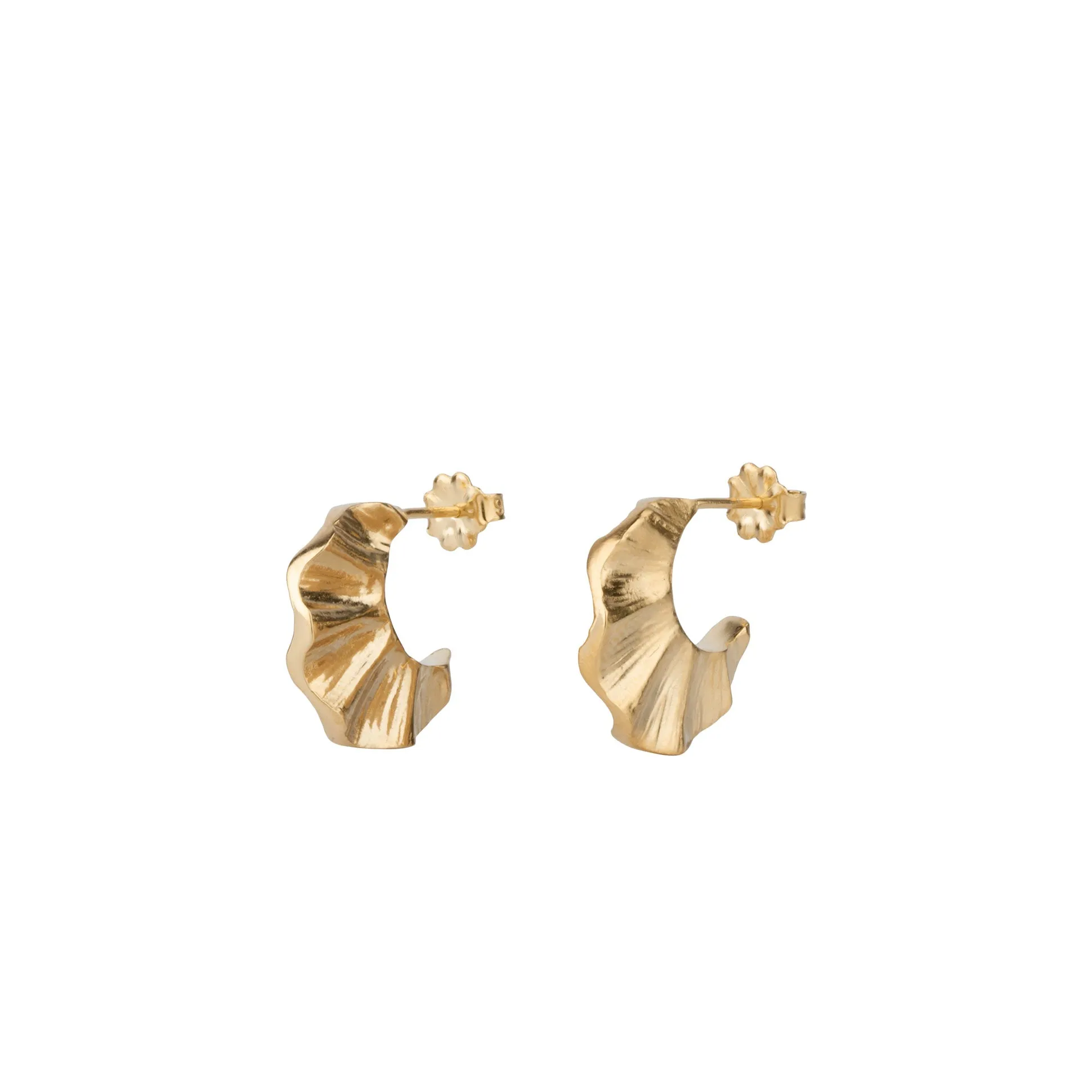 Vermeil Wave Hoops