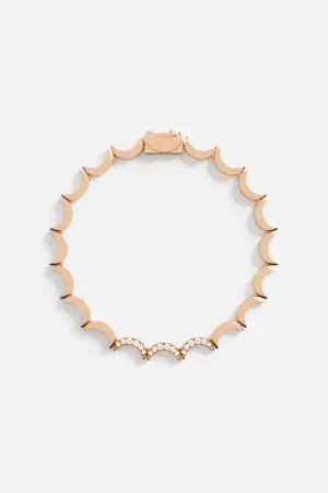 Wavy Rose Gold Bracelet